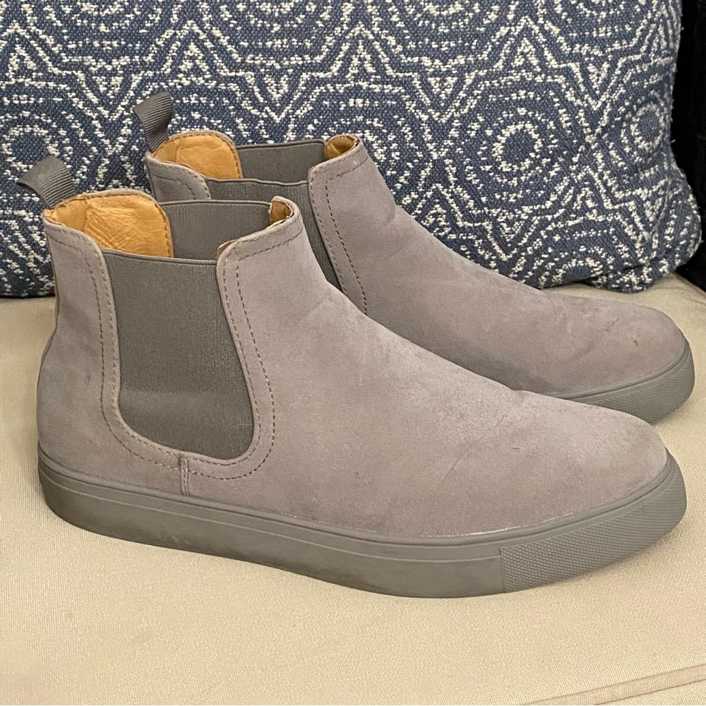 JXSN Men's Ankle Chelsea Boots Jaxson Taupe Faux Suede